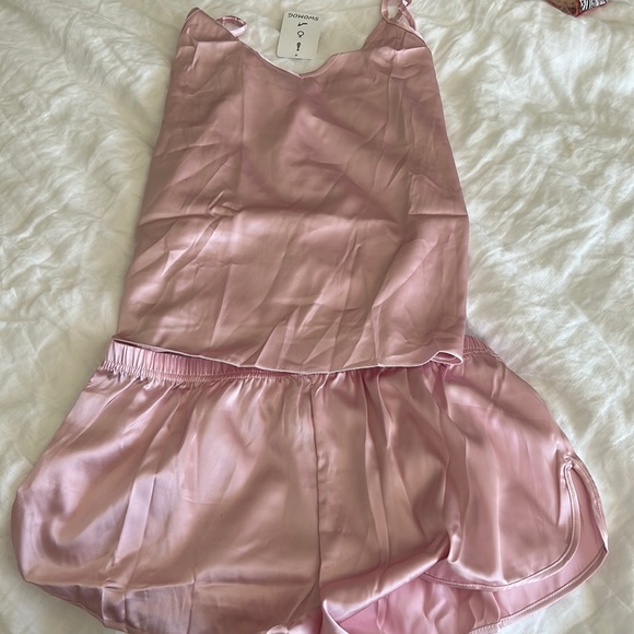 Intimates & Sleepwear Nwt Pink Silk Pajama Set Poshmark